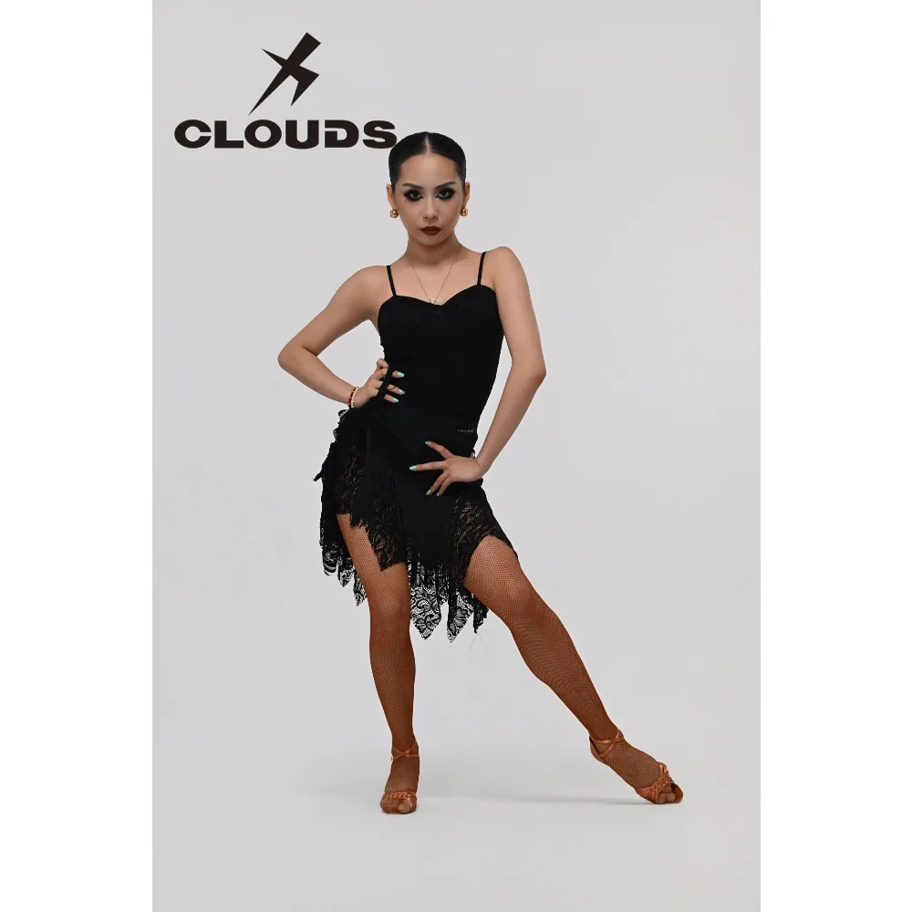 Customized Women Latin Dancewear Short/Long Sleeves Modern Ballroom Dancing Top Adults Cha Cha Samba Dance Competition Clothing