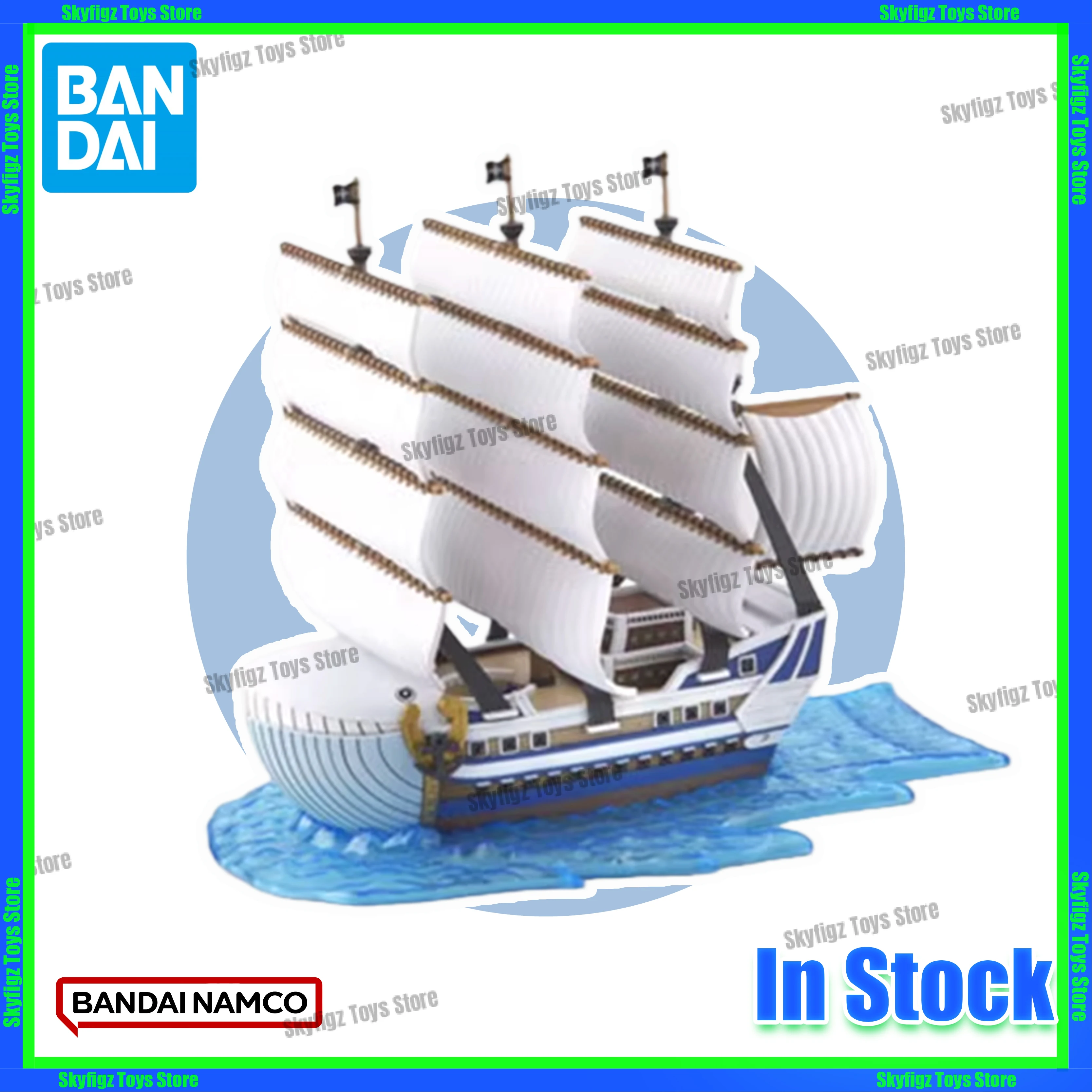 

В наличии [пластиковая модель Тан] Bandai, цельный пиратский корабль, отличный корабль 05, собранная фигурка Моби Дик, коллекция подарков