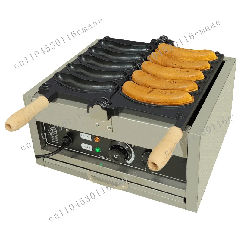 Commercial electric heating five-grid banana scone machine double-sided heating waffle stall equipment