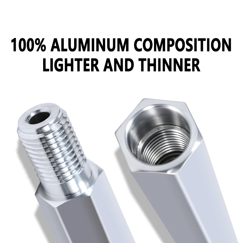 LAANCI Diamond Drill Bit Extension 150-550mm 1 1/4UNC Thread Outdoor Silver Aluminum Drill Bit Diamond for Adapter Power Tools