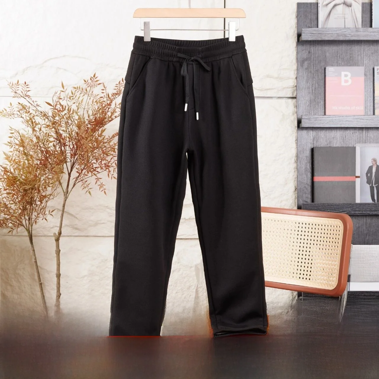 

Мужские зимние уличные повседневные брюки с пуховым наполнителем, теплые прямые брюки из полиэфирного волокна, универсальные для мужчин и женщин