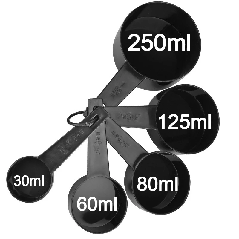 5/10pcs Plastic Measuring Cup Spoon Set Handle Spoon with Weight Kitchen Meters Kit Multipurpose Spoon Weighing Gadgets LS003