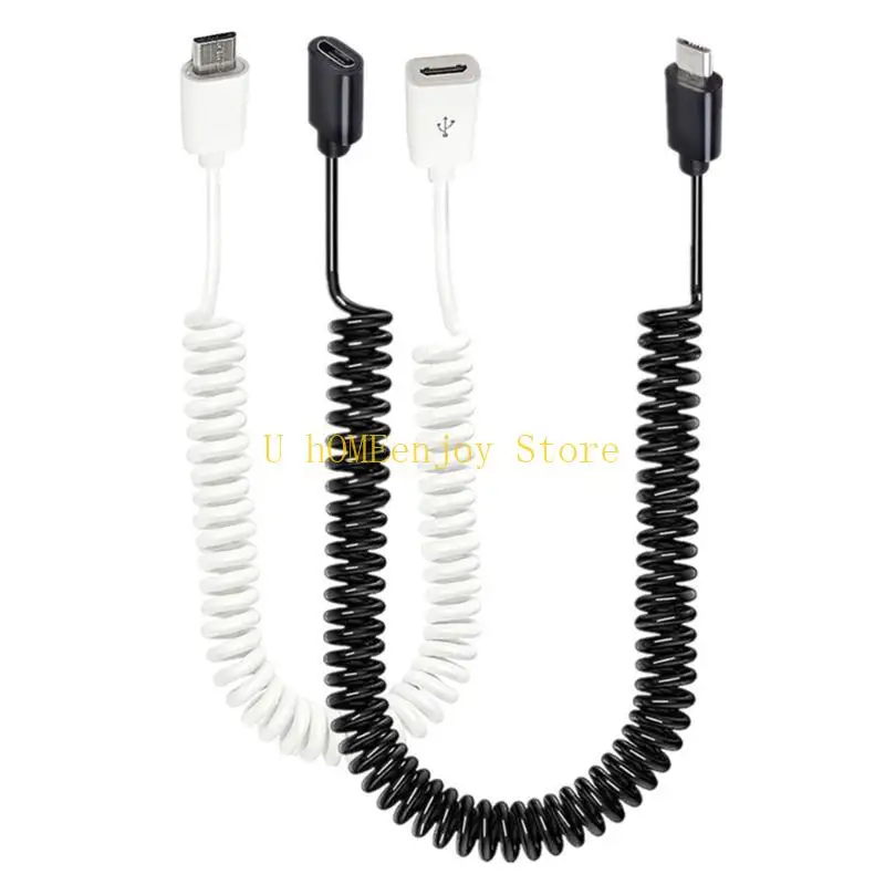 B0KF Micro USB Cable, Female to Male Extension Charging Cord Data Wire Stability Transmission Line 100cm/300cm