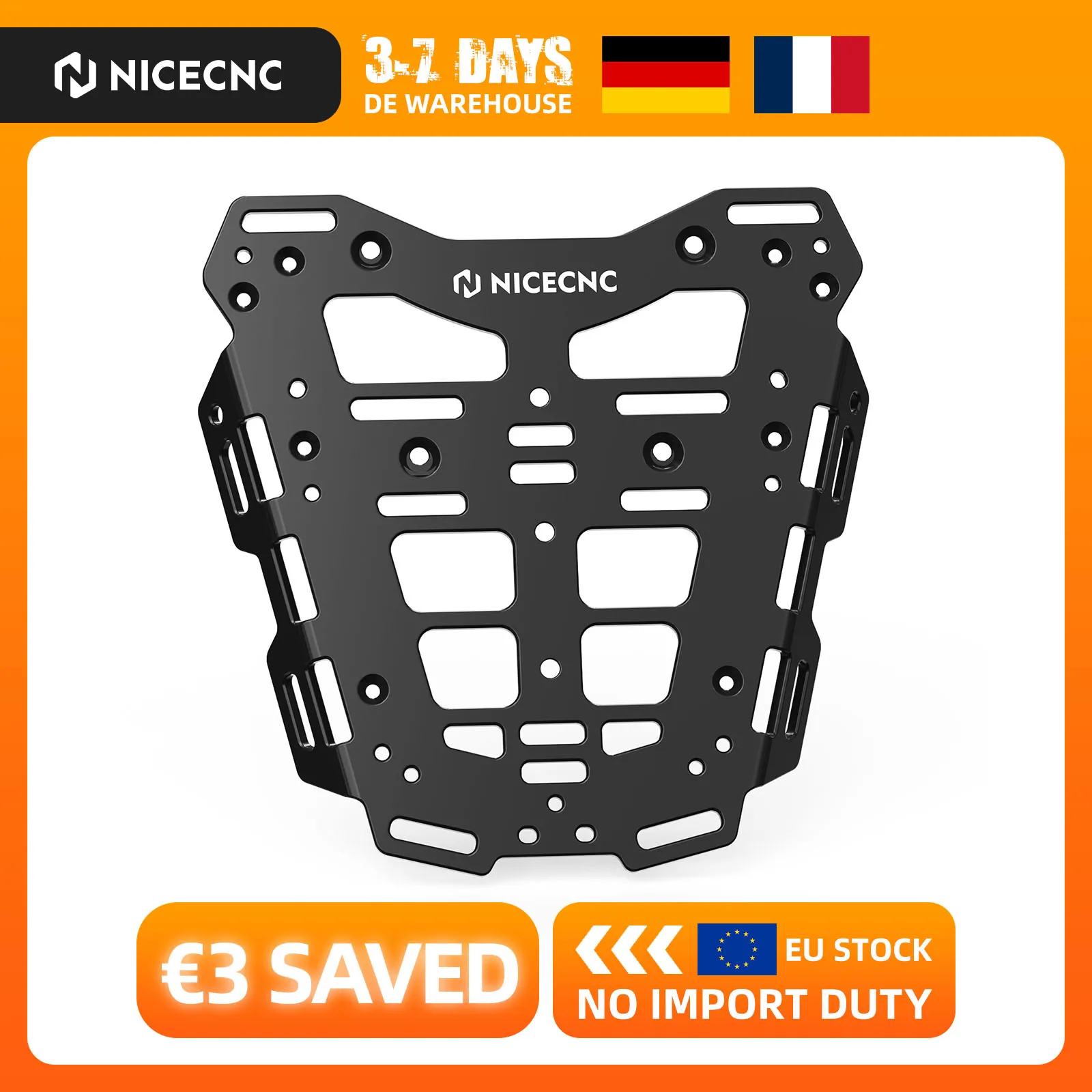 (Stock UE) 2019-2024 Pour KTM 790 Adventure 890 Adventure 2019-2024 2020 2021 2022 2023 Kit de porte-bagages arrière pour moto