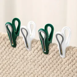 12pcs Set Clothes Pins With Storage Basket Plastic Laundry Hanging Pegs Clips Household Food Clip Socks Underwear Rack Holder