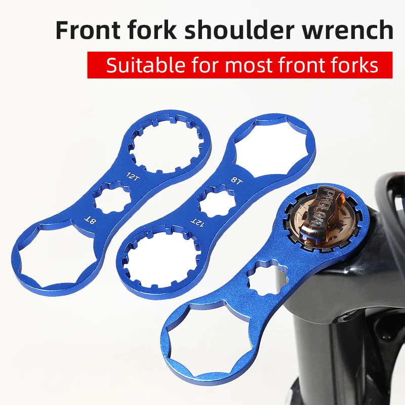 Ultralight Aluminum Front Fork Wrench Mountain Bike Fork Cap Spanner Disassembly Repair Tool For Suntour XCM, XCR, XCT, RST