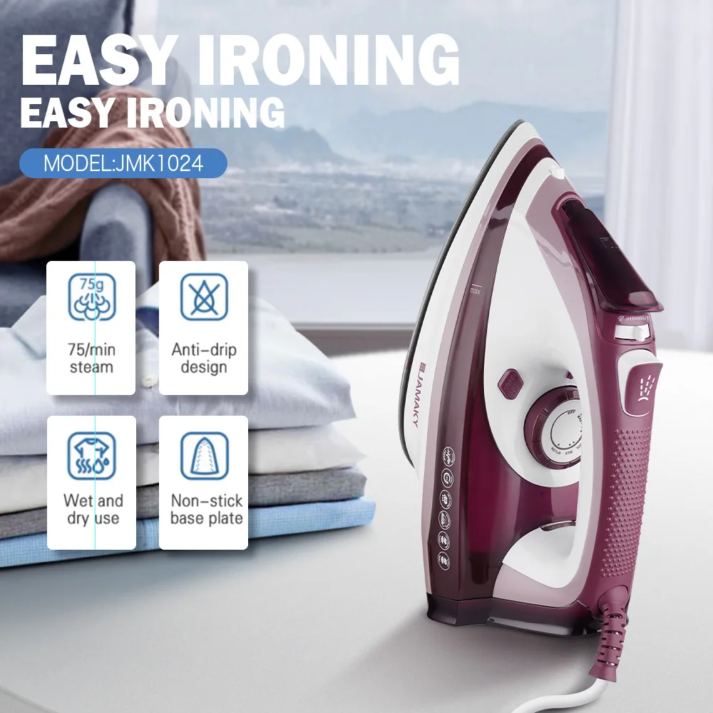 2500w High-power Steam Iron Household Electric Iron Steam Hand-held Small Ironing Clothes Dry And Wet Dual-use Electric Iron