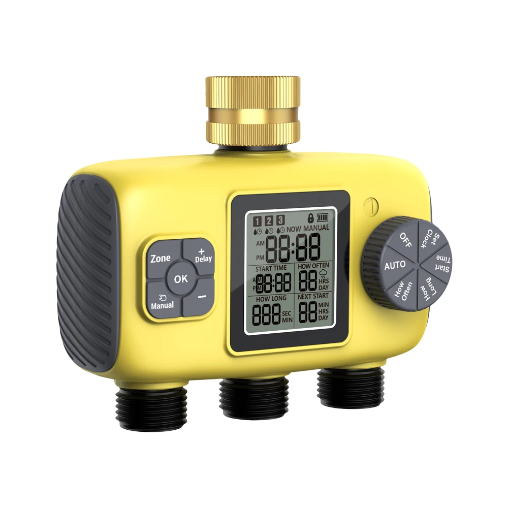 Automatic Water Timer With Brass Inlet Garden Digital Irrigation Machine Intelligent Sprinkler Used Outdoor to Save Water&Time