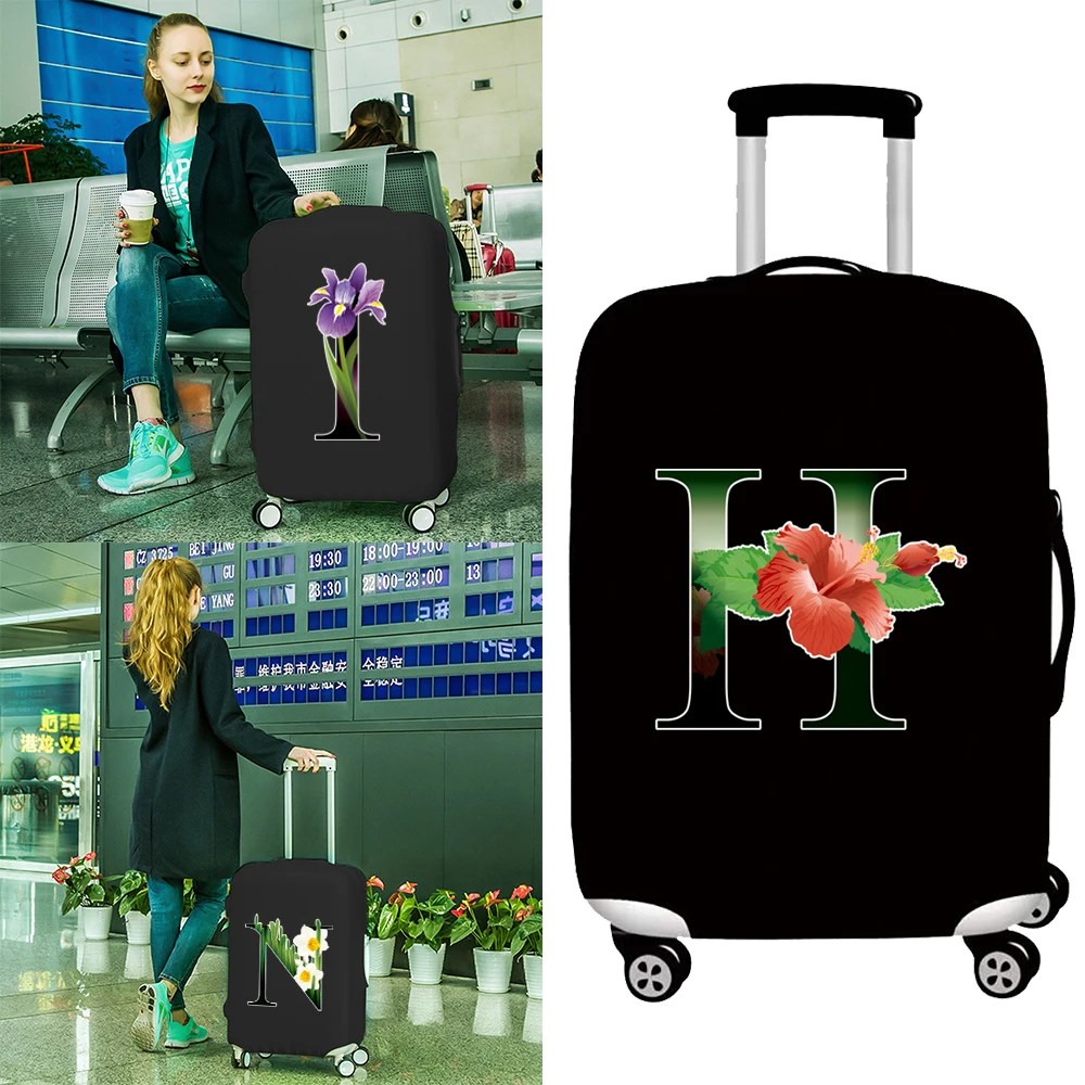 

Все необходимое для отдыха на открытом воздухе Цветочный цвет Серия с буквами Чехлы для багажа Чехол на тележке Портативный защитный чехол для багажа 18-32 дюймов