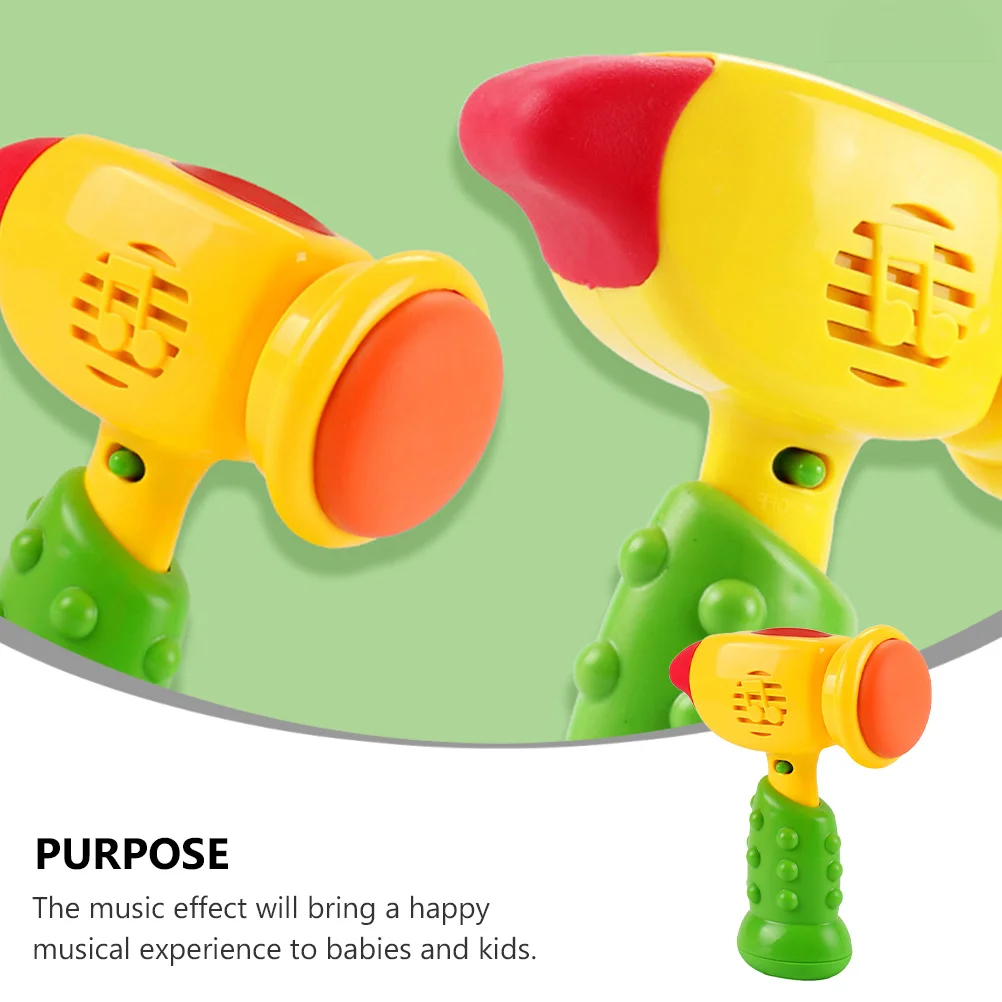 

Baby Music Hammer Soft Rubber Head Lights Music Toddler Educational Hand Training Tool Fun Plastic