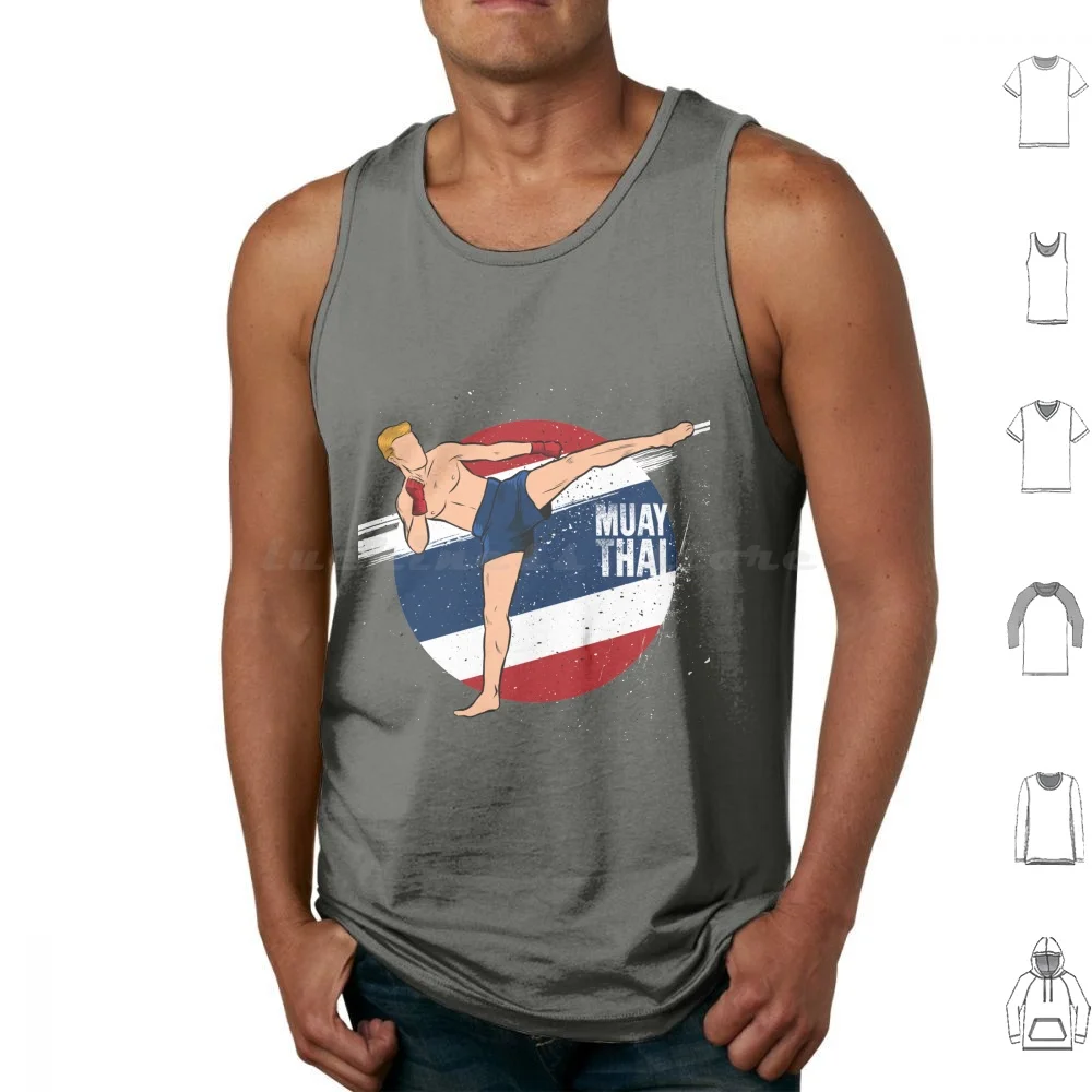 Muay Thai Thailand Tank Tops Print Cotton Muay Thai Clan Muay Thai Thailand Muay Thai Boxer Muay Thai Boxing Muay Thai Muay
