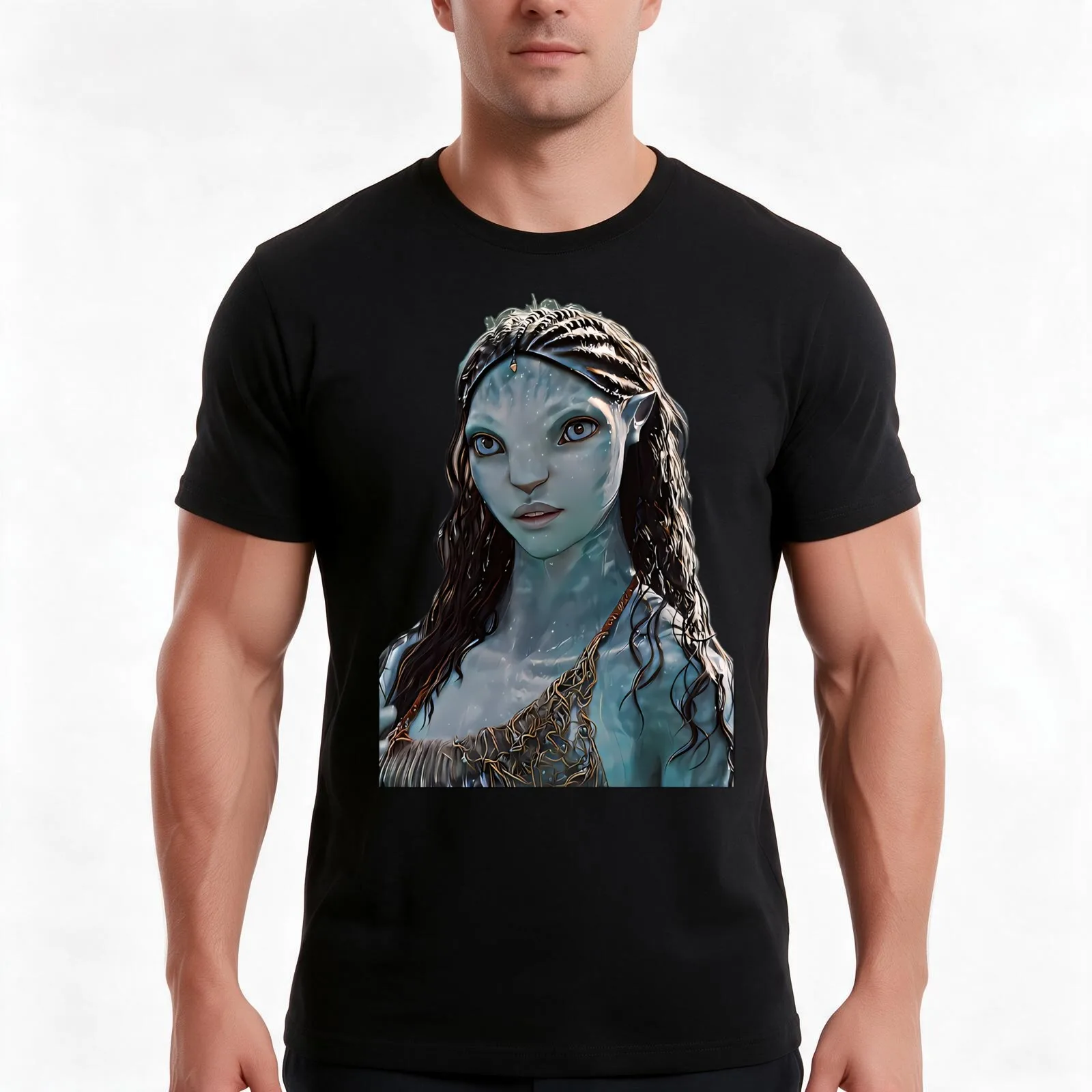 Tsireya T-Shirt, Summer Casual Cotton Tee, Oversized Streetwear Tops, Vintage Graphic Print, Loose Fit Short Sleeve, 100% Cotton