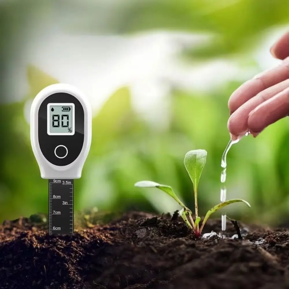 Digital Soil Water Content Analyzer Sensitive LCD Soil Moisture Meter Lightweight Accurate Moisture Sensor Outdoor