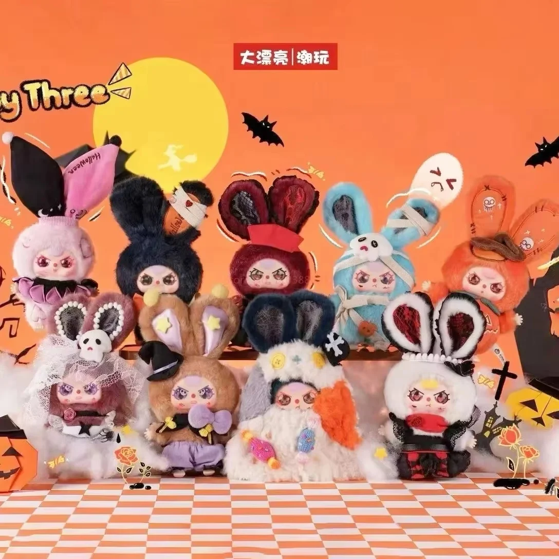 New Baby Three Halloween Castle Series Vinyl Blind Box Pendant Cute Doll Figures Toy Surprise Birthday Girl Gift Genuine