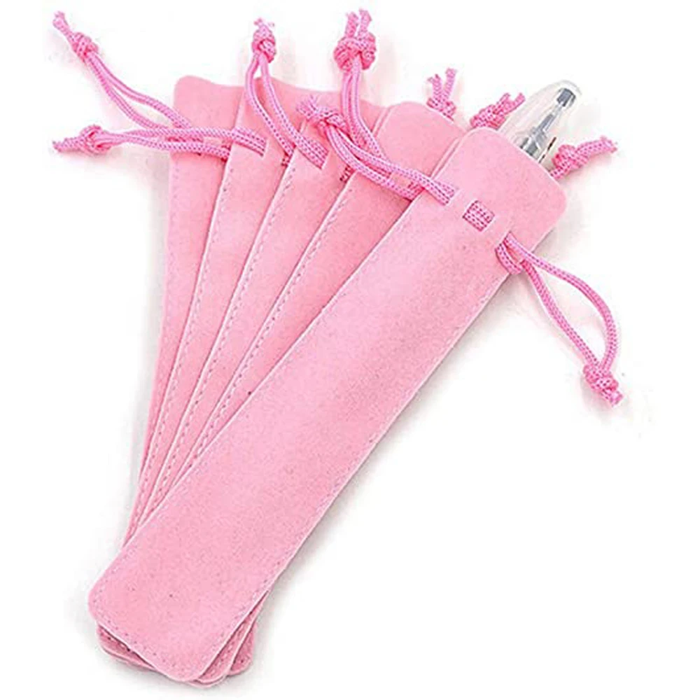 

Supplies Writing Supplies Pen Sleeve Holder With Rope Fountain Pen Single Pencil Bag Velvet Pen Pouch Pencil Bag Pen Bag Case