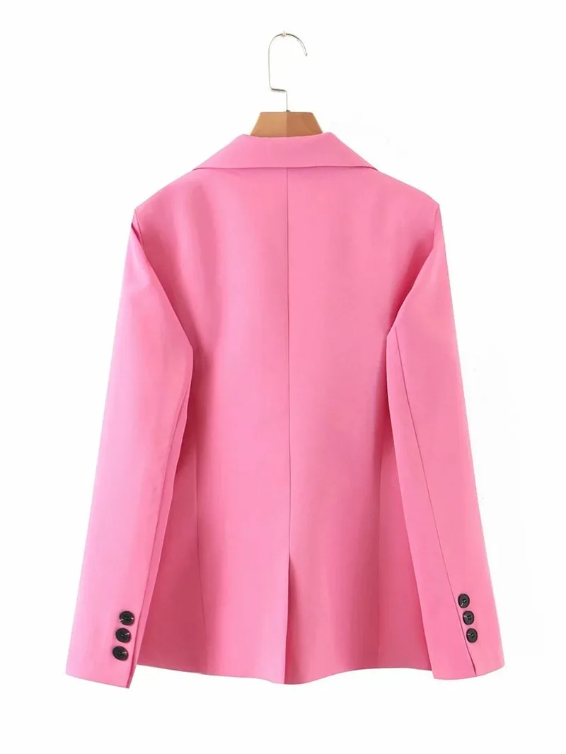 MMobWomen-Blazer à Bouton Unique, Couleur Unie, Vêtement Formel Mi-long, Décontracté, à la Mode, Nouvelle Collection 2023