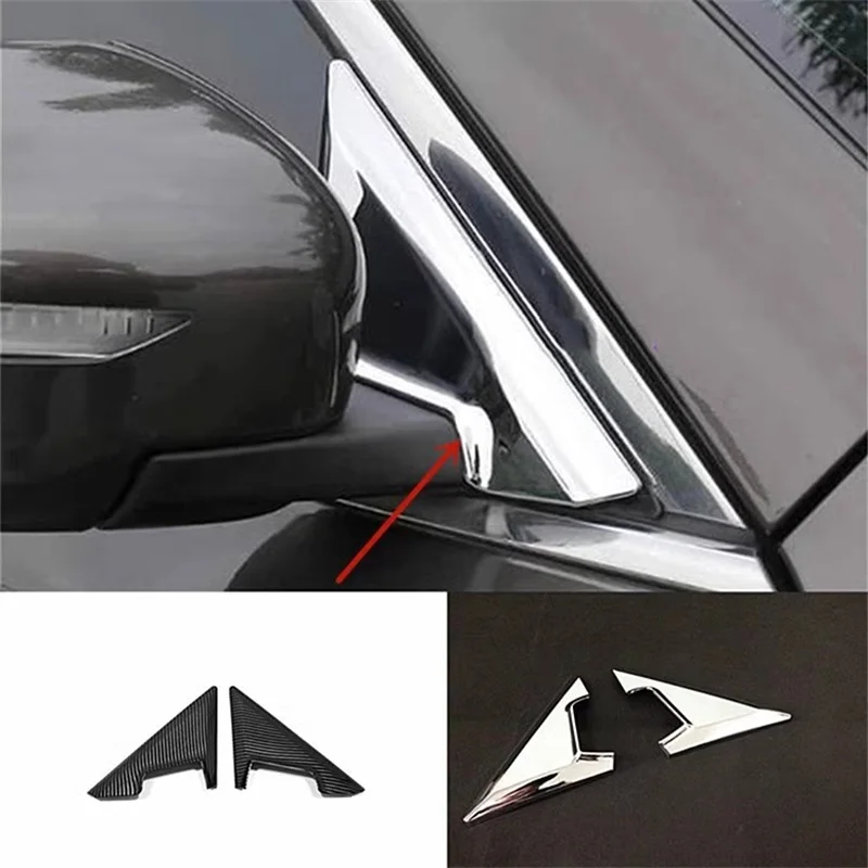 2014 2015 2016 2017 For Nissan Rogue X-trail  ABS Chrome Front Window Triangle Cover Trim