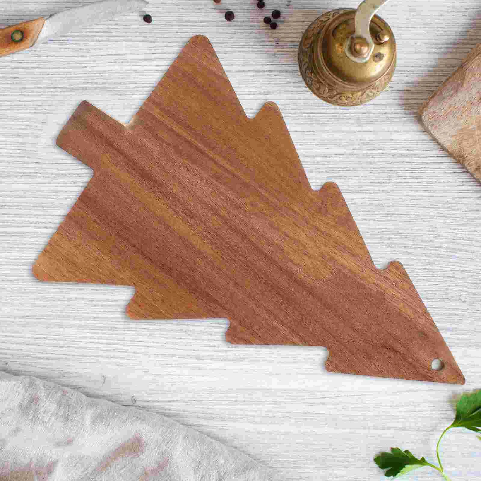 เขียงตัดครัว Charcuterie Board ถาดชีส กระดานต้นคริสต์มาส ถาดไม้ เขียงต้นคริสต์มาส