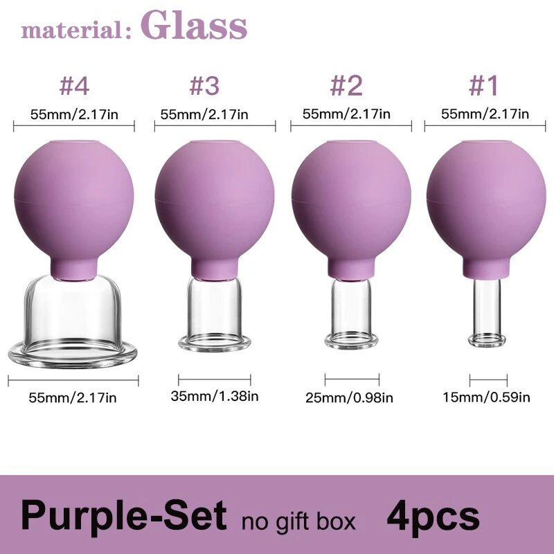 

Rubber Cupping Face Massager Vacuum Eye Skin Lifting Facial Cups Anti Cellulite Jar Anti-Wrinkle Cupping Therapy Beauty Tool