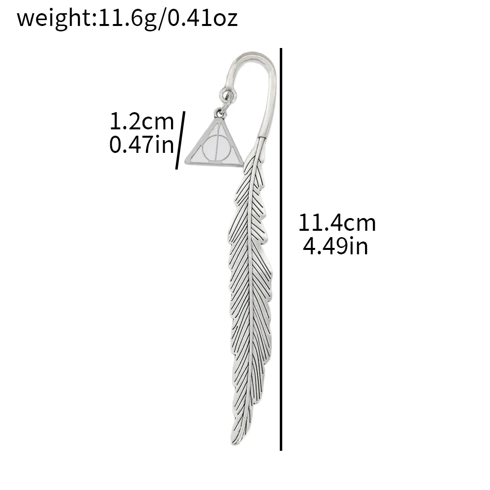 Harry Potter Feather Metal Bookmark Wizard Magic Page Marker  Unique Wizard Magic Gift for Book Lovers & Potter Fans view 6