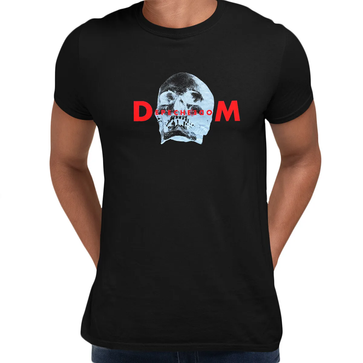 Memento Mori Tour T-Shirt Totenkopf Musik T-Shirt Geschenk Erwachsene Kinder DM 2023 Tour Hautfreundlich und atmungsaktiv