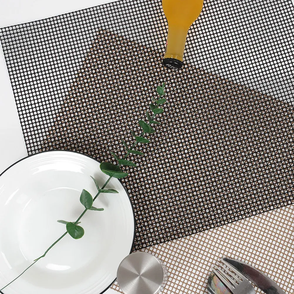 2Pcs Non-Stick Mesh Grill Mat Heat Resistant Reusable Barbecue Grill Pad for Indoor Outdoor Grilling Barbecue Accessories