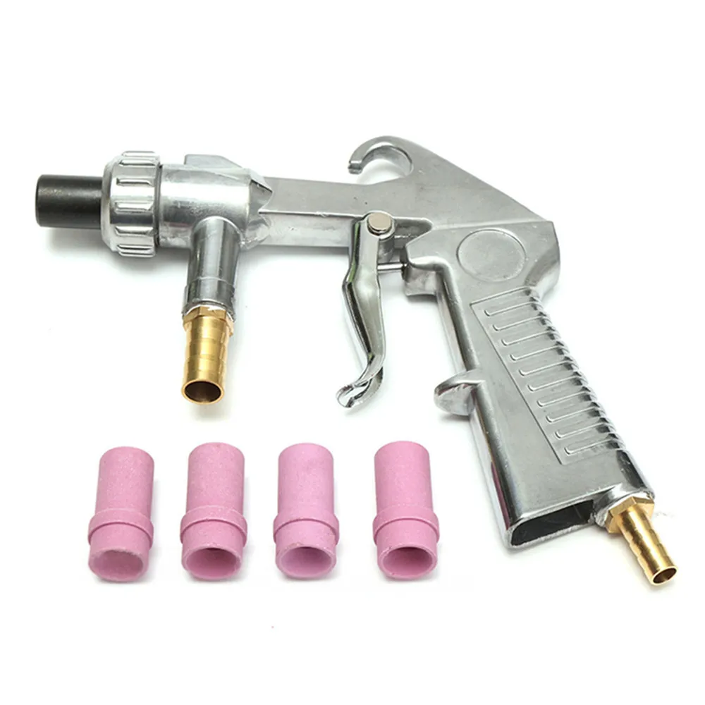 High Quality Sandblaster Feed Guns Air Siphon Sand Blasting Abrasive Tool Ceramic Nozzles Tips Kit Power Tools Sprayer