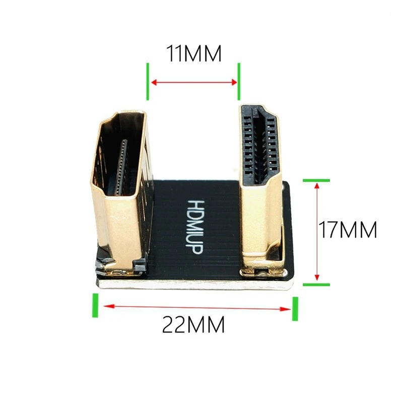 HDMI adapter bent male to female extended U-shaped laptop desktop computer connection monitor TV converter