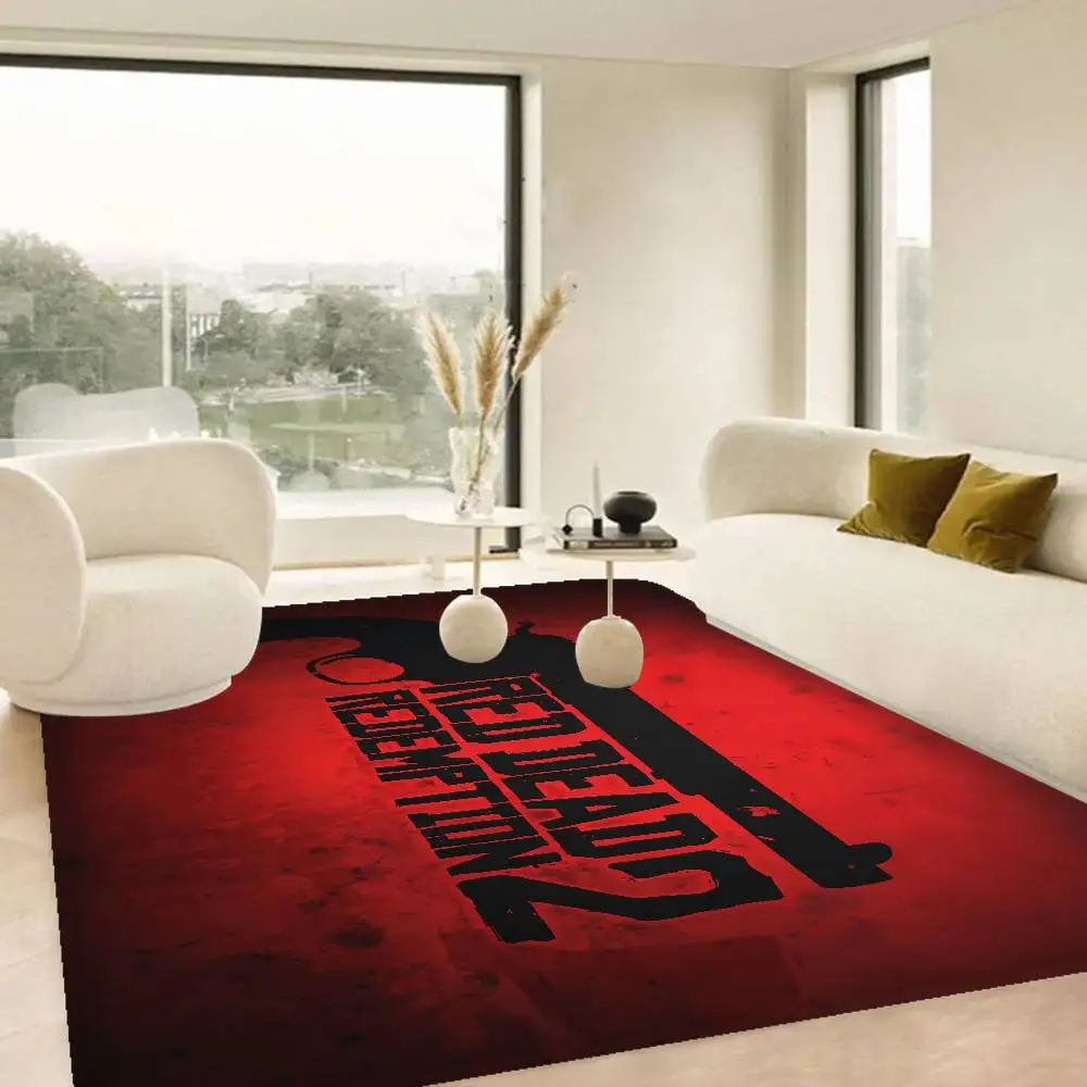 Game Red Dead R-Redemption Floor Mat Retro Multiple Choice Living Room Kitchen Rug Non-Slip Modern Home Decor