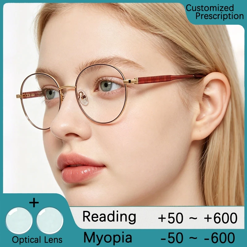 -1.0-1.5-2.0-2.5 To -6.0 Transparent Myopia Glasses Women Prescription Glasses Shortsighted Eyewear High School Student Glasses