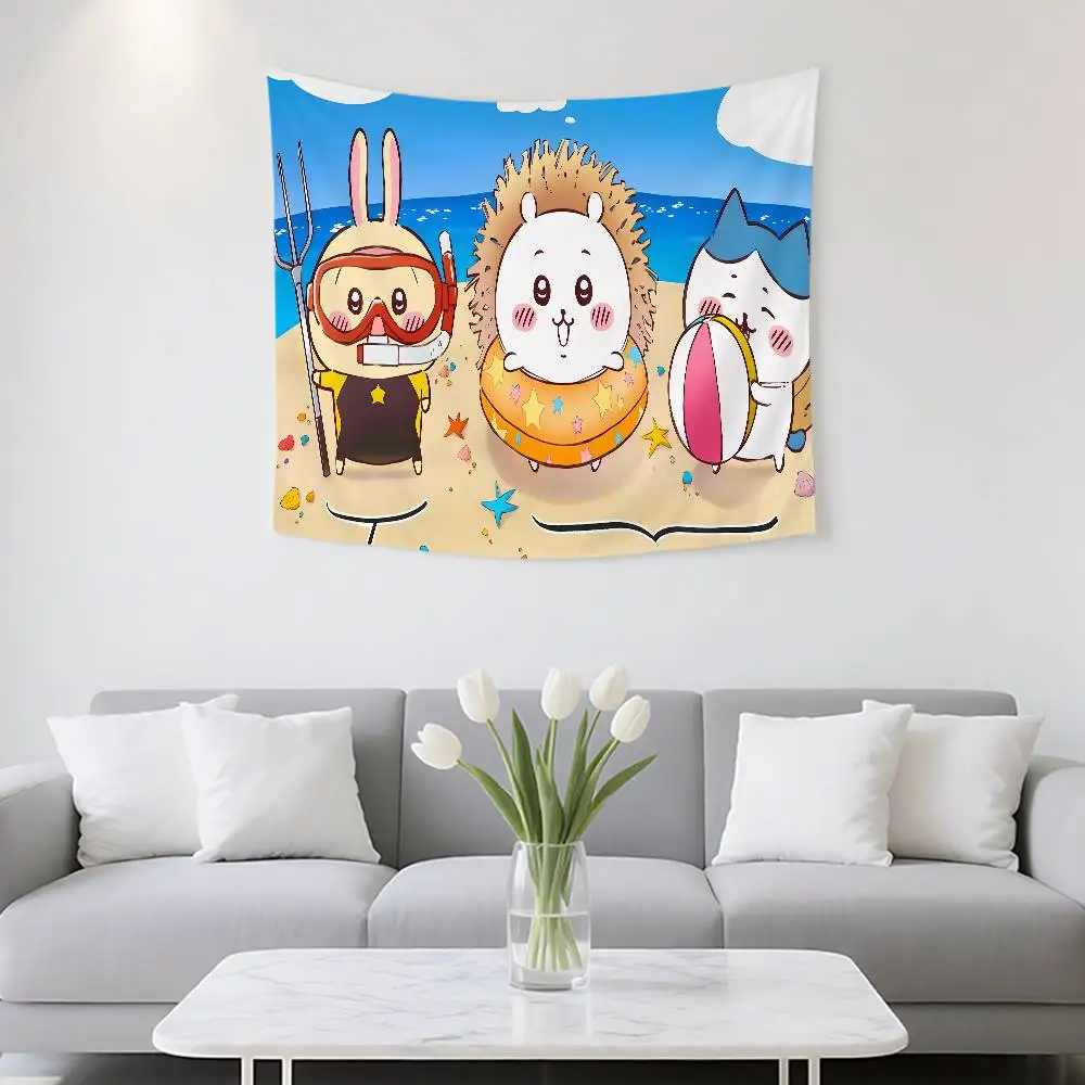 Kawaii-C-Chiikawas Tapestry Customizable Tapestries Of Various Styles,wall Hangings, Celebrity Photo Printing,wall Hangings