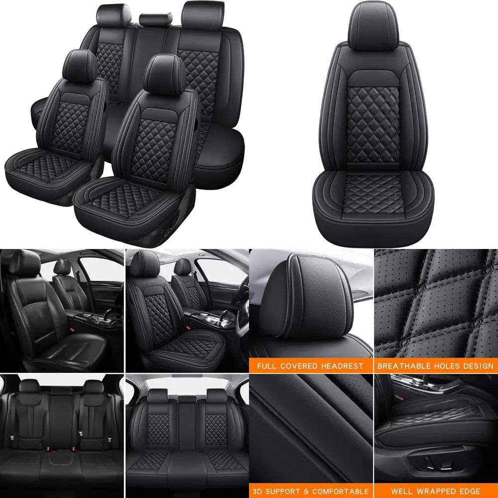 

Car Floor Mats Custom Fit for Dodge Grand Caravan/Chrysler Town & Country (Stow'n Go Only) 2008-2018 3 Rows Odorless Washable He