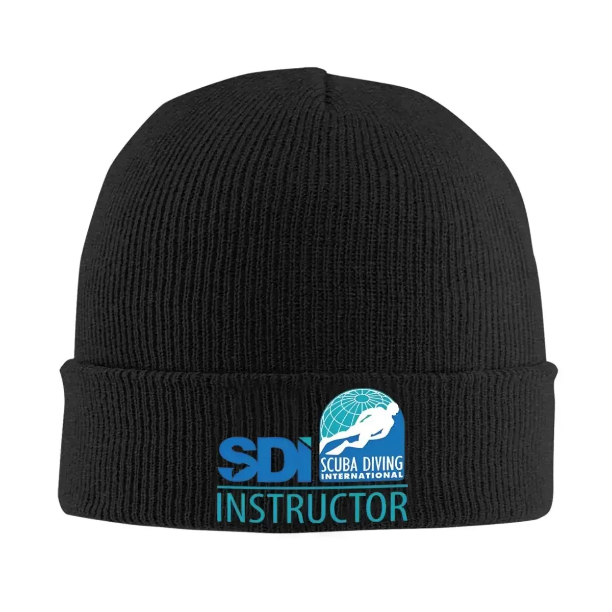 Scuba Diving International - SDI Instructor Knitted Hat for Women Men Beanies Winter Hats Casual Caps