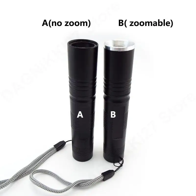 Powerful  LED Flashlight zoom focus Flash Torch Light mini lamp 18650 battery waterproof Torche Linterna for Camping fishing V27