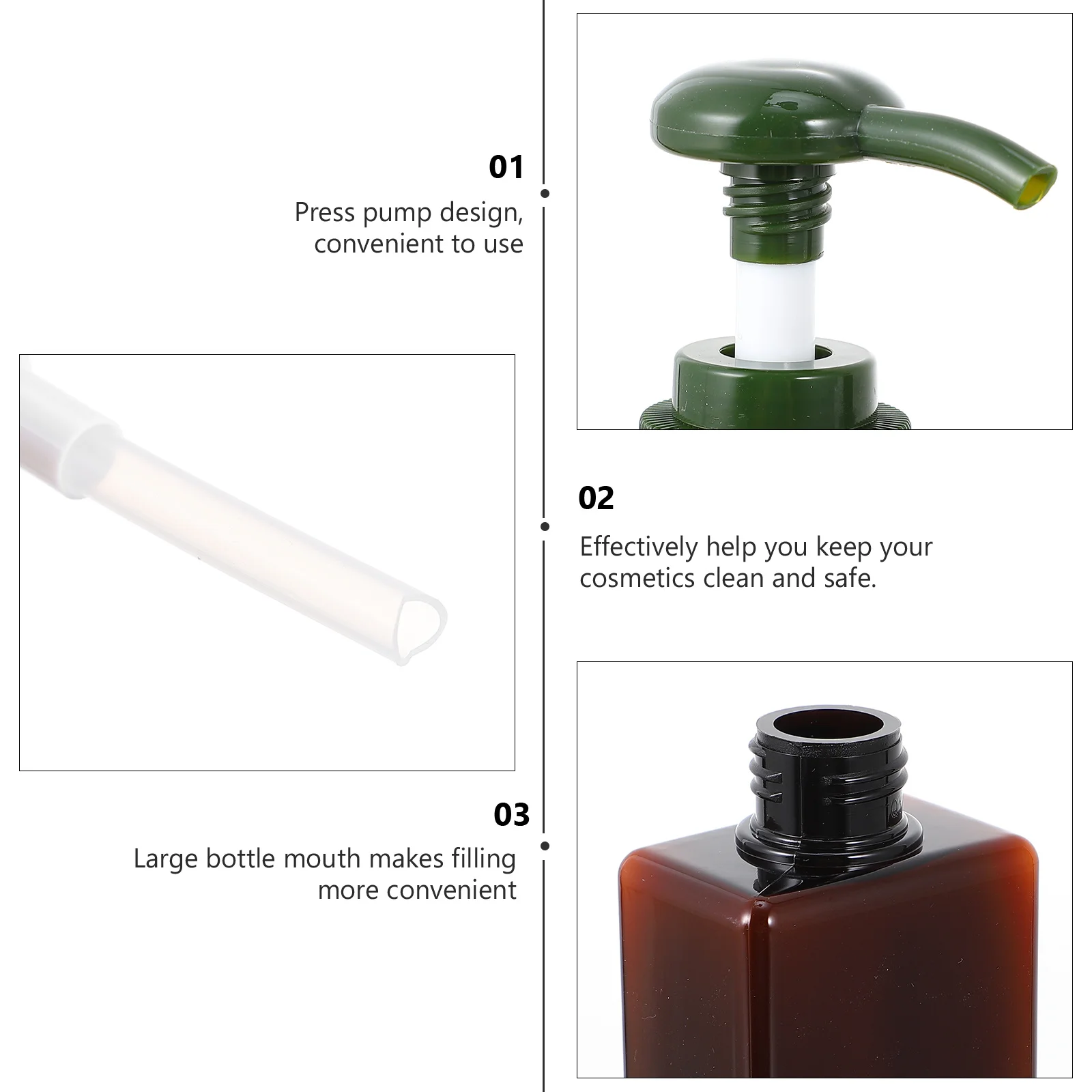 

4pcs Travel Bottles 150Ml Empty Lotion Dispenser Set For Shampoo Conditioner Cosmetics Portable Capsule Containers Lotion