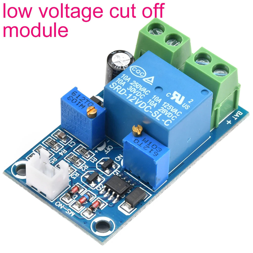 12V Battery Low Voltage Auto Cut off Automatic Switch Recovery Protection Board Undervoltage Switch Module Charging Controller