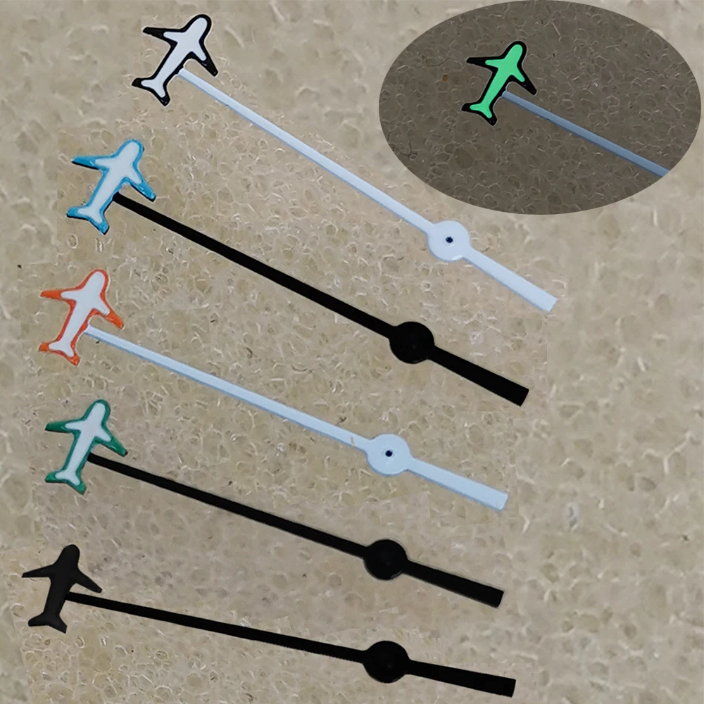 

NH35 Hands Green/No Luminous Pointer Airplane Second Hand for NH35 NH36 4R 7S Movement Modified Watch Needles Replacement Parts