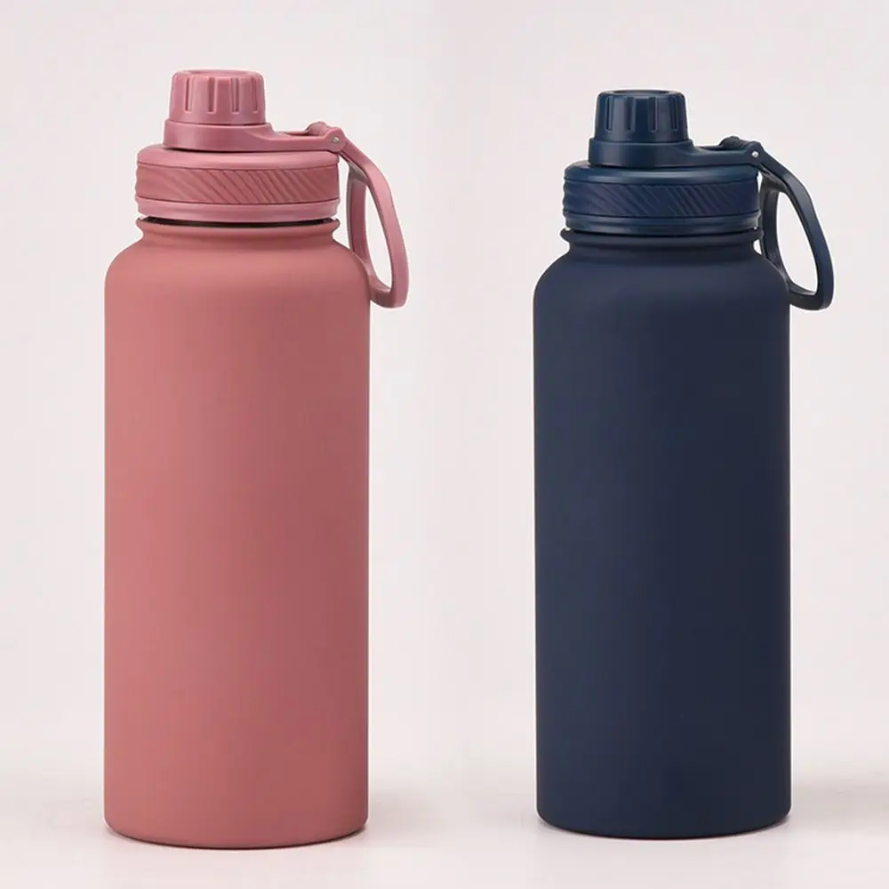 PP Plastic Cup Lid Wide Mouth Splash Spill Proof Vacuum Bottle Replacement Lid With Big Handle Straw Flip Lid Cap
