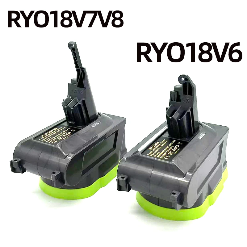 Suitable for Ryobi 18V Lithium-ion Battery Compatible for Dyson V6V7V8 Series Vacuum Cleaner RYO18V6 RYO18V7V8 Adaptor Converter