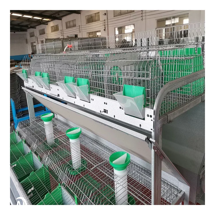 Competitive Price Hot Sale Wire Metal Breeding Rabbit Cage With Feeder