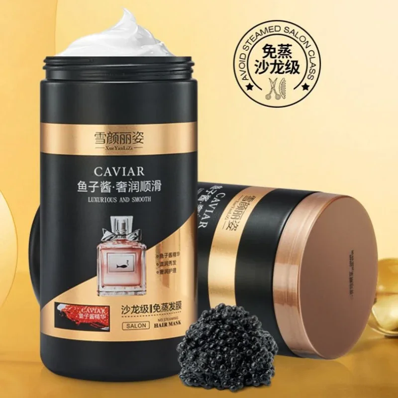 1000mL Caviar Hair Mask Repair Dye Dry Frizz Moisturizing Smooth Steam-free Ointment Moisturizing Conditioner Hair Care