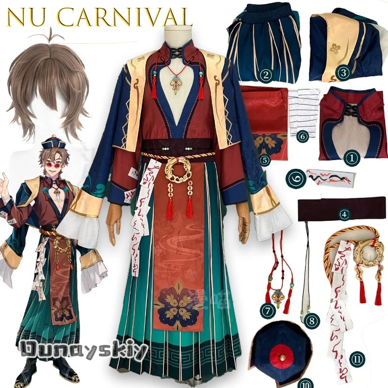 

Hemera@Eiden Nu Carnival New World Rhapsody Daoist Zombie Cosplay Costume Full Set Anime Game Character Roleplay Outfit
