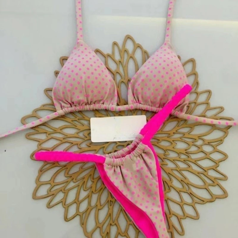 Summer Micro Bikini Push Up Women Swimsuits 2025 Sexy Swimwear Bikini Set Halter Biquini Swim Suits Thong Beachwear Female