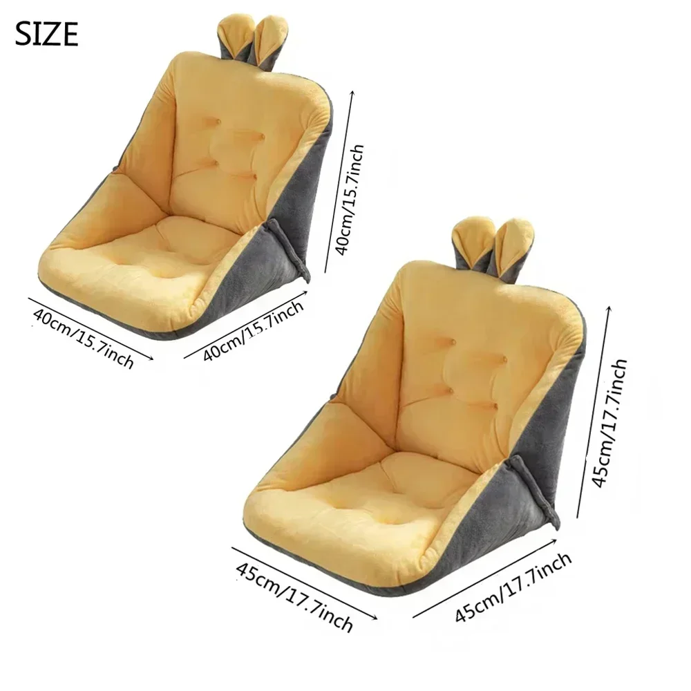 Thick Comfort Semi-Enclosed One Seat Cushion for Office Chair Pain Relief Cushion Sciatica Bleacher Seats with Backs and Cushion