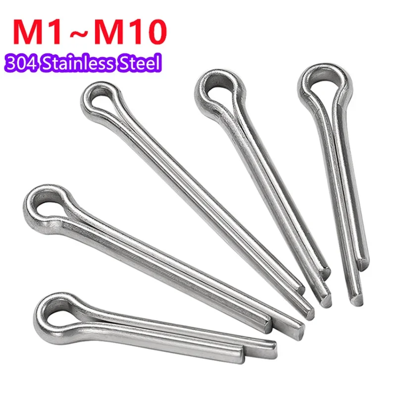 M1 M1.2 M1.5 M2 M2.5 -M10 304 A2 Stainless Steel U Shape Type Spring Cotter Hair Pin Steel Pins Split Clamp Open Elastic