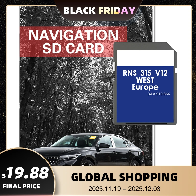 

One Day Delivery RNS 315 Unit AZ Sat Nav V12 West Map Navigation Update 2020 2021 GPS System Memory SD Card