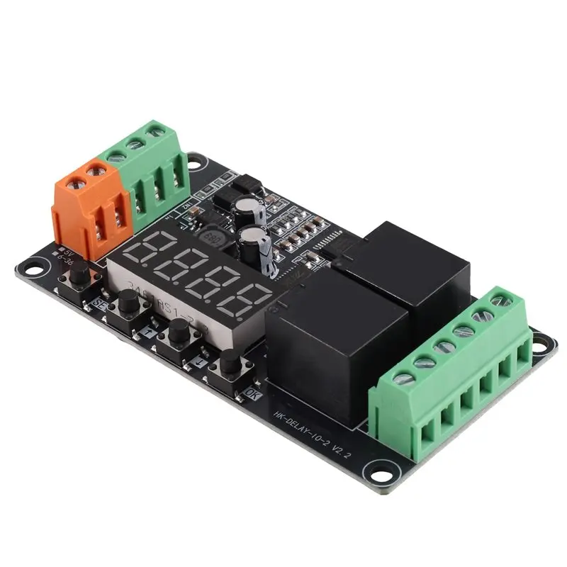 ABUI-2-Channel Industrial-Grade Multifunctional Time Delay Relay Module No Communication DC6-36V Power Supply, Dc5voutput