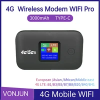 Enrutador WIFI móvil 4G, enrutador inalámbrico 4G LTE de 150Mbps, módem MiFi portátil de bolsillo, punto de acceso Wifi móvil con ranura para tarjeta Sim