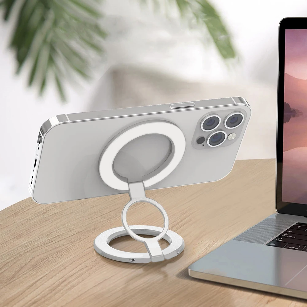 Für magsafe magnetische doppelseitige magnetische Absaugung 1 Stück starke Absaugung rotierende 360 Wanda uf kleber überall Klapp ring Telefon – Detail 6