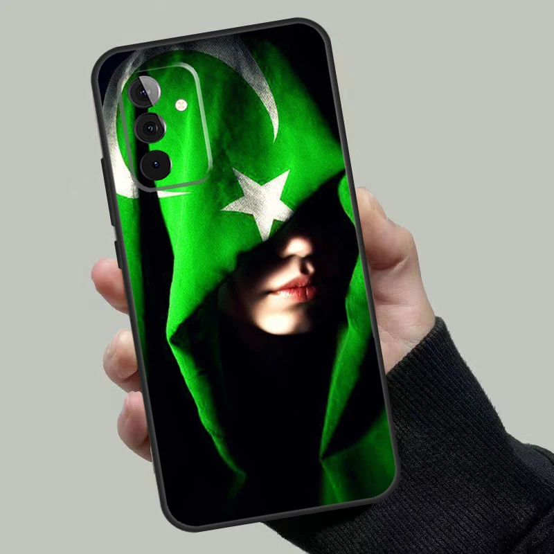 Pakistan Flag Banner Case For Samsung Galaxy A54 A53 A52 A34 A32 A72 A13 A23 A14 A33 A12 A22 A71 A51 Phone Cover